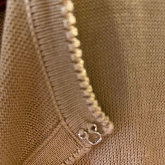 Light Brown Short Sleeve Top - Size 7 Juniors - Picture 7 of 13